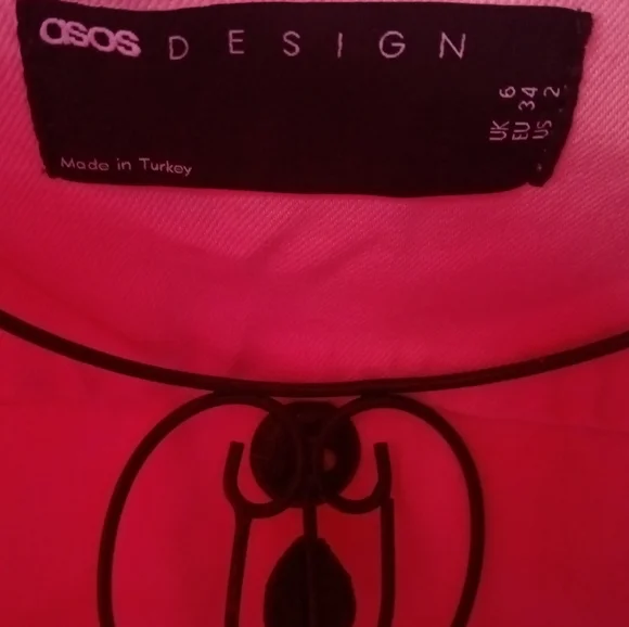 Asos Design skirt size 0 and shacket size 2. color pink - Picture 7 of 7